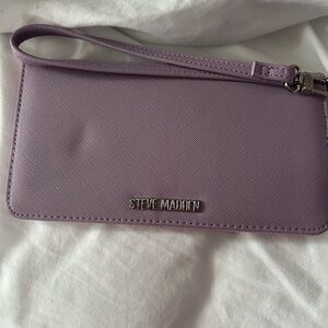 Steve Madden Lavender Textured Wristlet